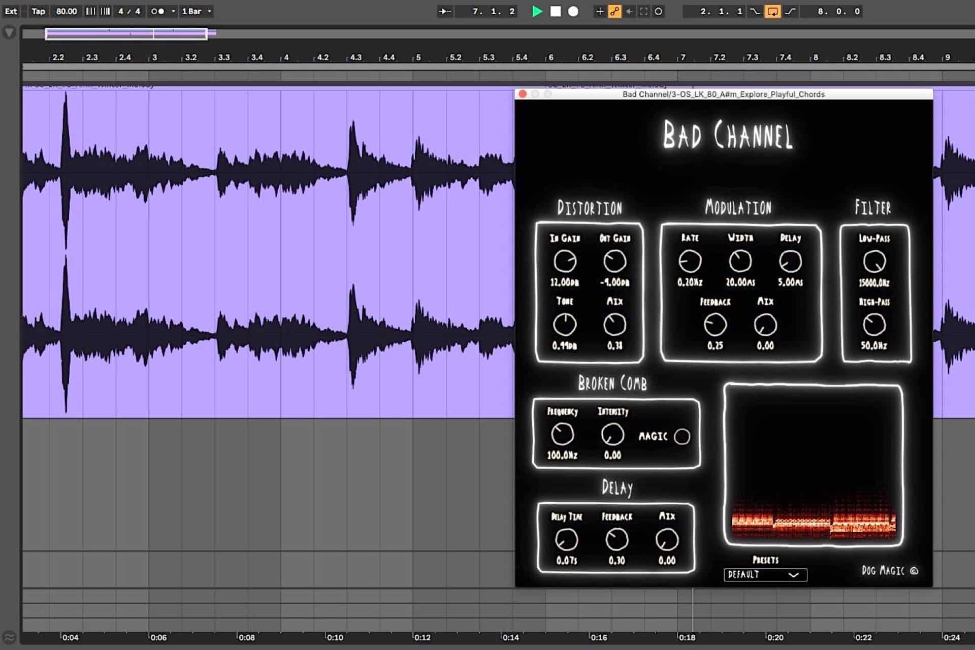 vst plugin dog magic bad channel en test