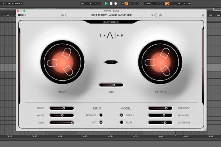 vue principale vst baby audio taip