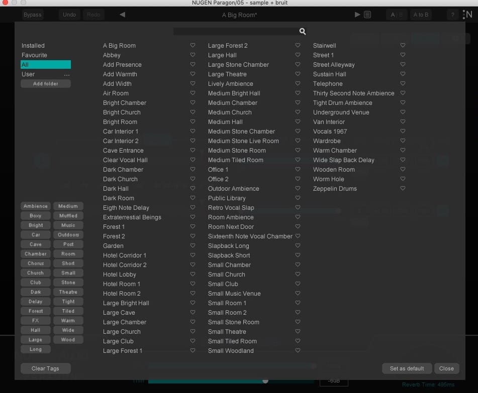 Nugen Audio Paragon ST presets